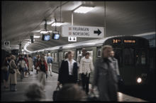 Tunnelbanestation T-Centralen år 1978