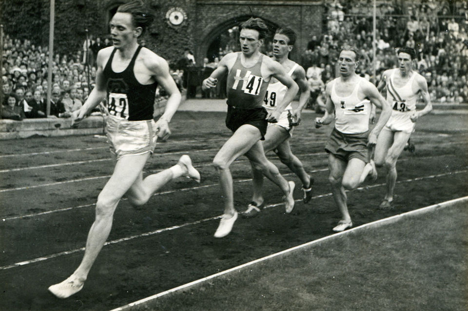 Gunder Hägg på Stockholms stadion - Stockholmskällan