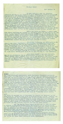 Berliner Brief. Rapport av Ludvig Lewy i slutet av oktober 1939