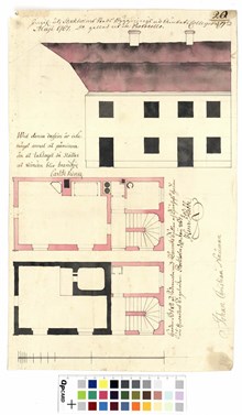 Bygglovshandling för fastighet i kvarteret Tegelviken Mindre 1767