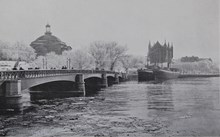 Skeppsholmsbron i vinterskrud 1899