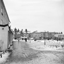 Bagarmossens centrum, vintern 1958