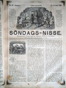 Söndags-Nisse – Illustreradt Veckoblad för Skämt, Humor och Satir, nr 25, den 24 juni 1866 om Stockholmsutställningen 1866