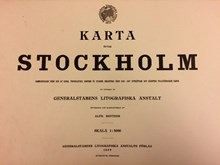 1899 års karta över Stockholm (Alfred Bentzer)