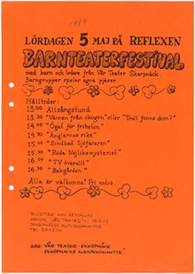 Barnteaterfestival, Skarpnäcks kulturkommitté 1984