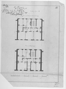 Underlag för bygglov år 1879, fastigheten Höjden 1,2