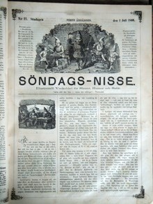 Söndags-Nisse – Illustreradt Veckoblad för Skämt, Humor och Satir, nr 27, den 1 juli 1866