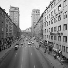 Kungsgatan västerut vid 1960-talets början
