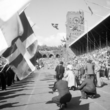 Svenska flaggans dag på Stadion 1948