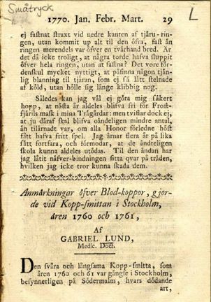 Svart tryckt text på gulnat papper