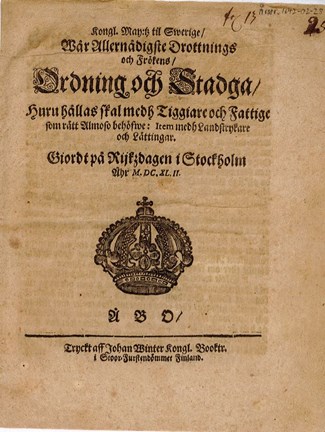 Ordning och Stadga 1642