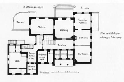 Plan av Prins Eugens Sällskapsvåning, Waldemarsudde