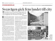 Sveavägen gick från landet till city