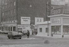 Esso. Hörnet av Birger Jarls- och Kungstensgatan 1970 