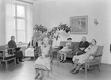Sabbatsbergs sjuk- och ålderdomshem. Dagrum i Adolf Fredrikshuset