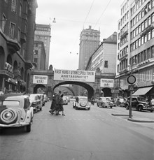 Valaffischer på Kungsgatan 1952