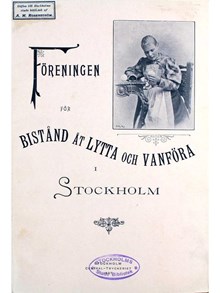 Föreningen för bistånd åt lytta och vanföra i Stockholm 1897