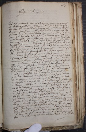 Prästen Gråbergs brev om sina ansträngningar för att lära Anna Christina Preusner om kristendomen.