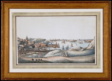 Utsikt från Fåfängan 1755. 
