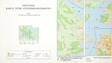 Karta "Drottningholm" och "Vårberg" år 1996