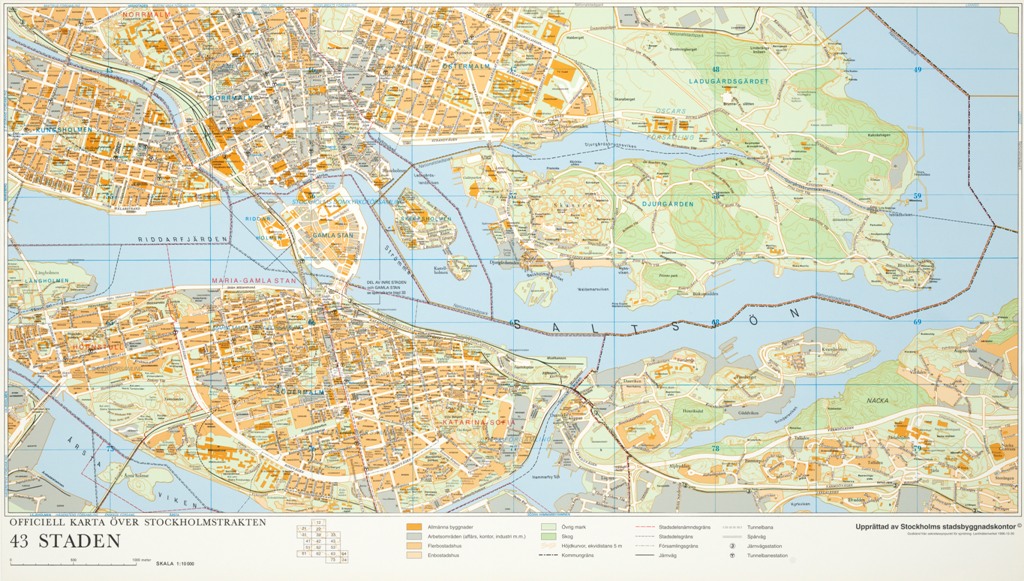 Karta över Stockholm Innerstad | Karta 2020