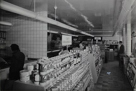 Västertorps självbetjäningsbutik 1950
