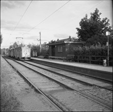 Hållplats Tyresövägen för spårvagn linje 8  1950
