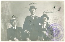 Rikman, Masalin och Johansson flyr från Finland 1916