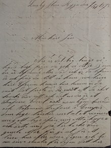 Gunilla Andersson vill ha hem sin son från Stockholm - brev 1875