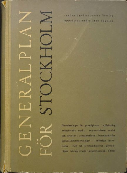 Generalplan för Stockholm 1952