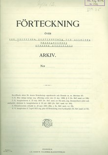 Den brittiska, kontinentala och allmänna federationens svenska avdelnings arkiv