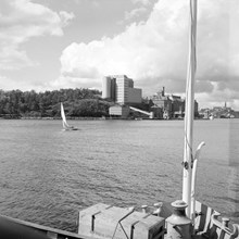 Utsikt från Blockhusudden mot kvarnen Tre Kronor