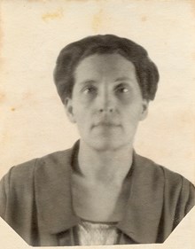 Karin Leufvenmark vid Frimurarbarnhuset, februari 1927.