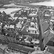 Utsikt från Tyska kyrkan mot Tyska Brinken och Riddarfjärden