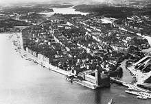 Flygbild över Kungsholmen mot nordväst