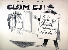 Valaffisch för Allmänna valmansförbundet 1920-tal 