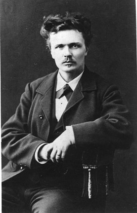 Porträttfotografi av August Strindberg