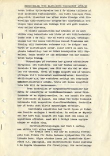 Elevrådets verksamhetsberättelse Norra Latins allmänna  läroverk för gossar – 1949-1950