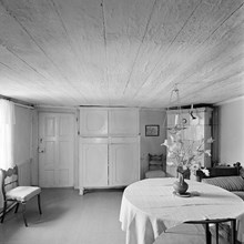 Konstnärer på Söder, utställning 1955. Familjen Henrik Kroghs bostad