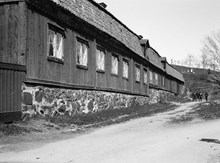 Lilla Mejtens Gränd 1 från Värmdögatan (nuv. Malmgårdsvägen)