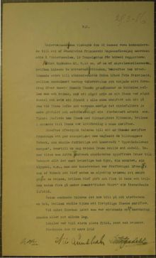 Föredrag om Henrik Ibsens grundtankar om kärleken mellan man och kvinna - polisrapport 1916