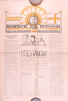”Rösträtt för kvinnor” – tidskrift utgiven till de svenska kvinnornas första allmänna rösträttsmöte 1909