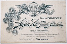 Reklamtryck. Hylin & Cos Fabriks Aktiebolag. Tvål- och parfymfabrik