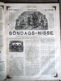 Söndags-Nisse – Illustreradt Veckoblad för Skämt, Humor och Satir, nr 28, den 8 juli 1866