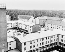 Nybyggda flerbostadshus i Hässelby gård