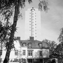 Kvinnohuset vid Welanders Väg 12, Stadshagen. Kvinnohuset i 14 våningar byggdes 1946.