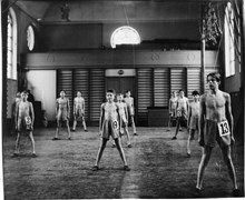Gymnastiklektion på Manillaskolan