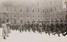 Landstormsbefäl uppvaktar kungen 1915
