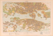 Karta "Staden" från 1917-1927