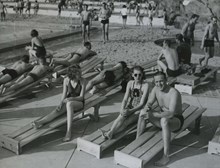 Vanadisbadet: Solbadare 1938